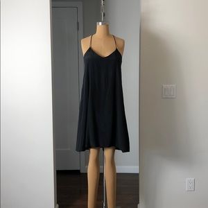 Black silk dress